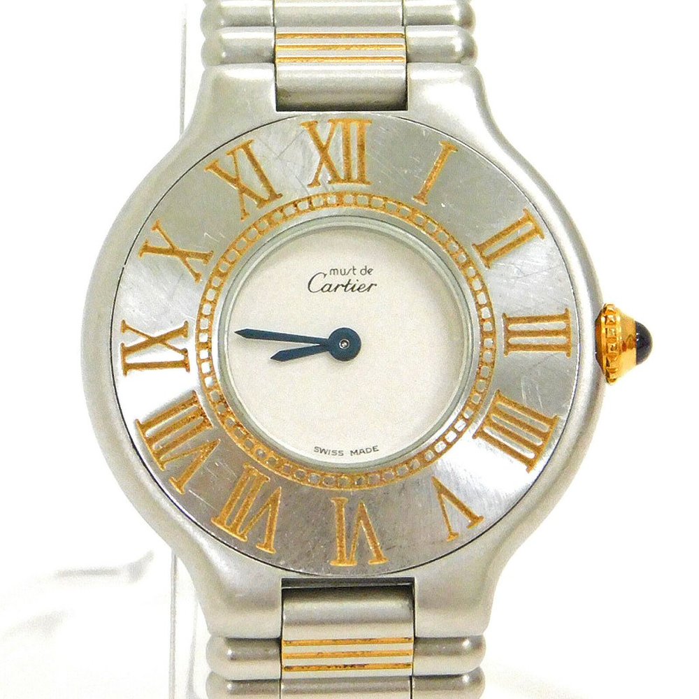 CARTIER GOLD LADIES WATCH W/ BOX + EXTRA LINKS!!